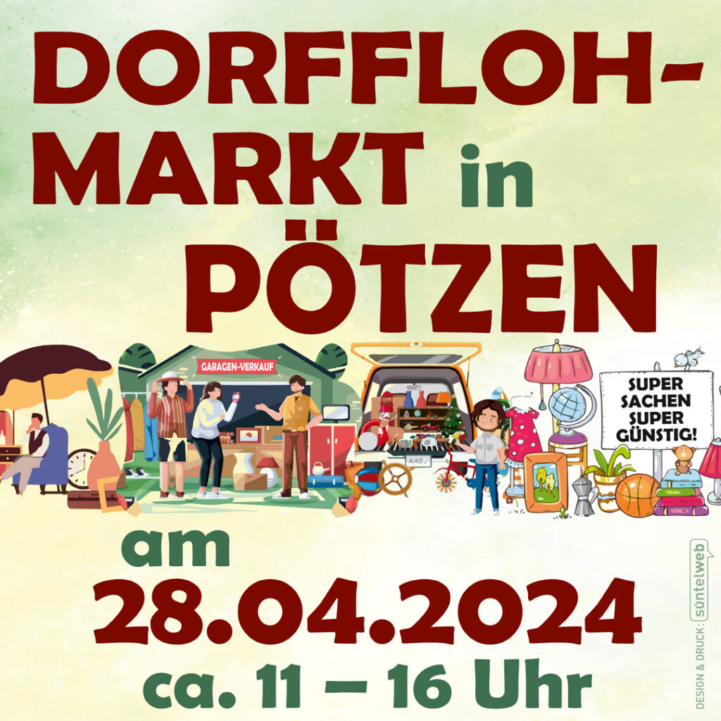 Banner/Bild Dorfflohmarkt in Pötzen